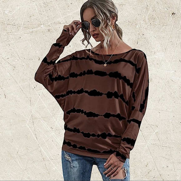 TIE DYE OFF THE SHOULDER TOP - Picture 3 of 10